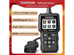Topdon Al400 Obd2 Scanner Ferramenta De Diagnóstico Leitor De Código Clear Artilink400 Ferramentas De Peças De Automóveis