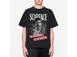 Rockinstone Scarface Movie Say Goodnight Black Adult T-shirt Size:s