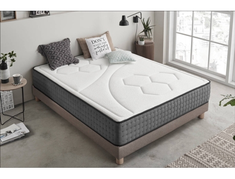 Colchão  Hexacare Molas Ensacadas Viscoelástico (160x190 cm - Altura: 28 cm)