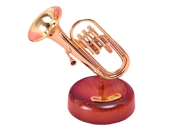 Caixa de Música Clássica com Trompete e Saxofone | S/MARCA
