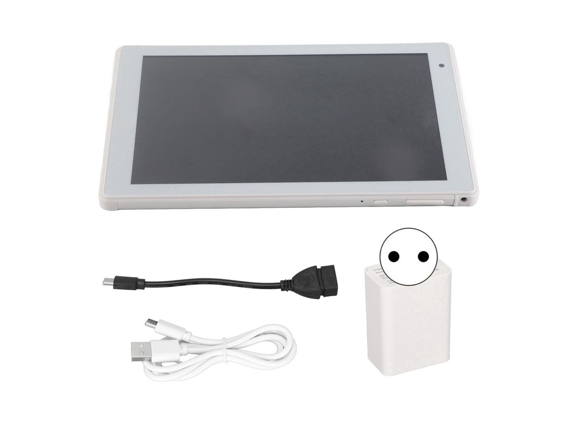 Tablet para chamadas (memória expansível de 128 GB, compatível com jogos) Prata 8 Polegadas 4 GB + 64 GB HD Tablet portátil