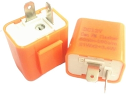 Conjunto De 10 Peças Pisca Led 2 Pinos Laranja 12v 10a Na Com Velocidade Ajustável Mqxfczux