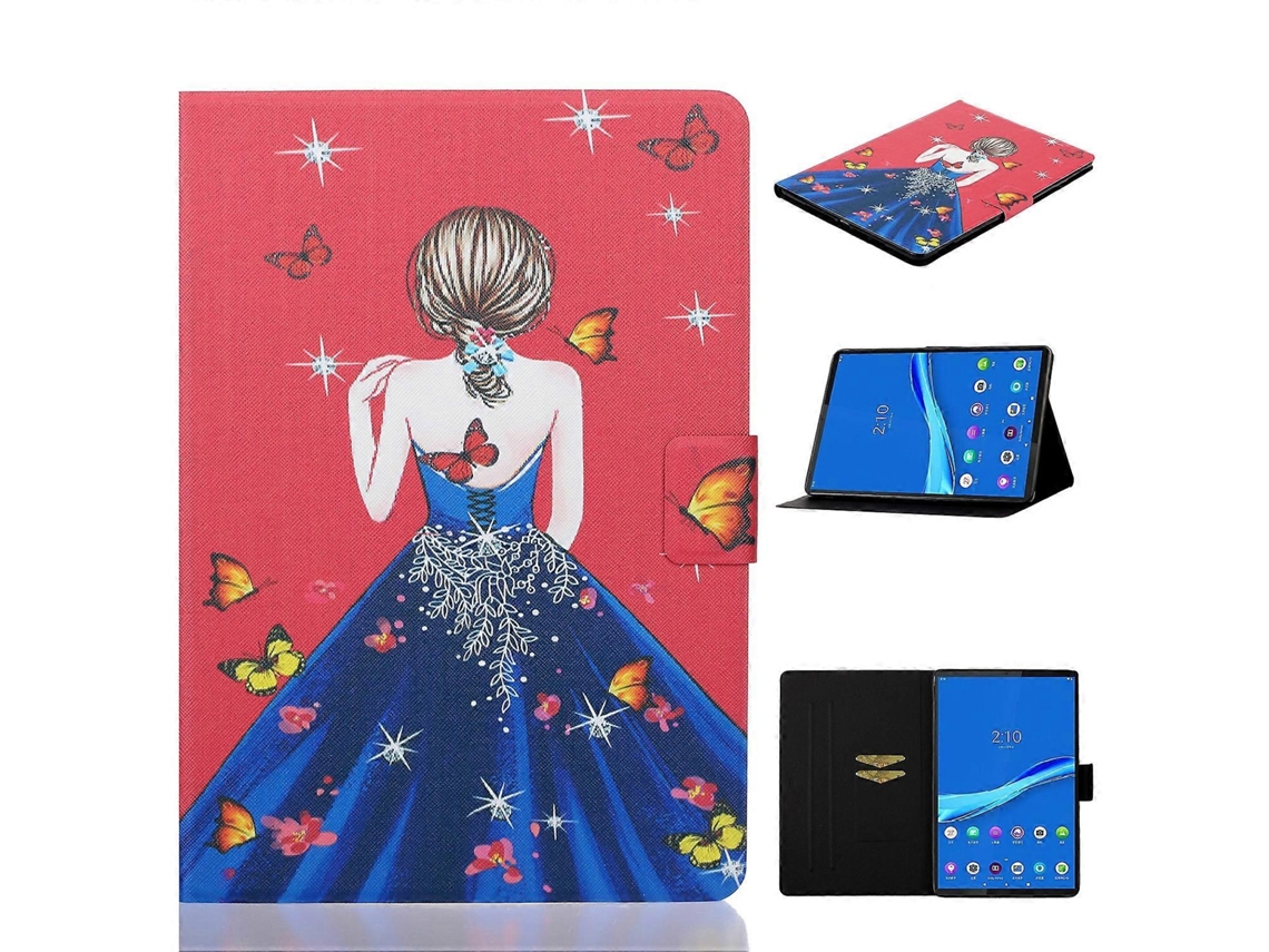Capa De Couro Inteligente Com Desenho Colorido Para Tablet Lenovo Tab M10 Plus 10.6 3ª Geração 2022