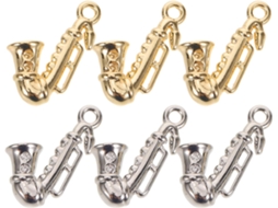 Pingentes De Saxofone, Exclusivos E Duráveis, Leves E Portáteis, Conjunto Com 6 Peças.