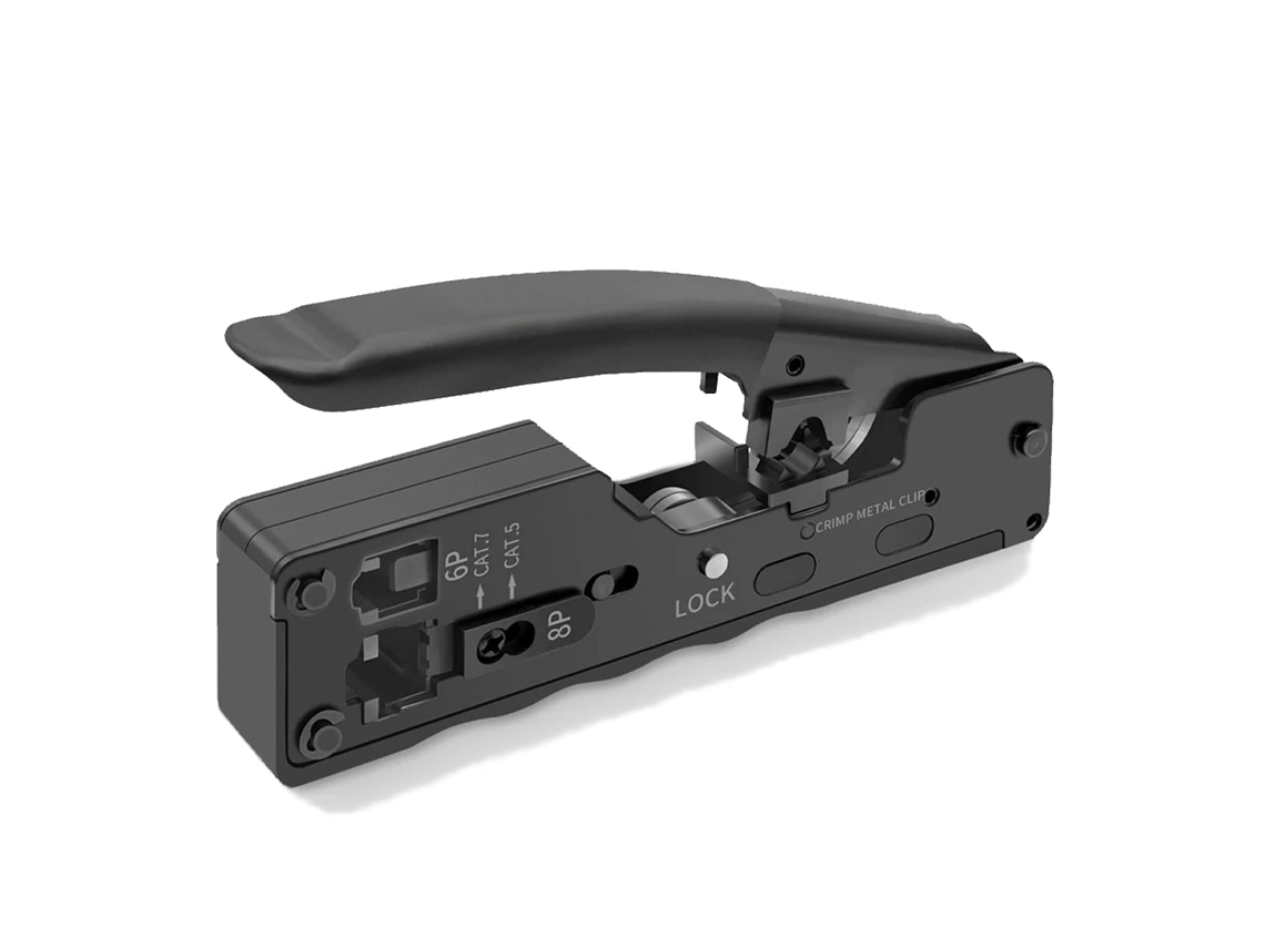 Alicate de Crimpagem AQUAFORGE RJ45 para Conectores de Rede Cat5 a Cat7