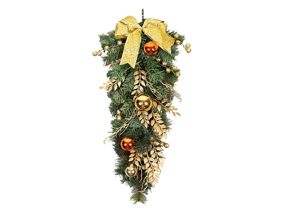 Guirlanda De Natal Decorativa Portátil 65cm Para Lar E Jardim