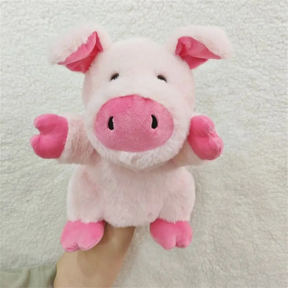 Boneco de Pelúcia Possessivo, de Boca Aberta, Fantoche de Mão MDUG (porco)