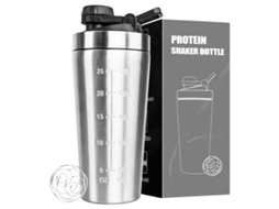Coqueteleira De Aço Inoxidável, Capacidade De 739 Ml, Design Silencioso E À Prova De Vazamentos, Agitador Removível Integrado, Resistente Ao Frio E Ao