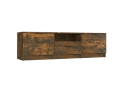 Tv Cabinet, Tv Cabinets Vidaxl Marrom Madeira Processada (n/a)