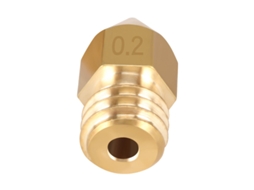 Bocal KINGROON MK8 de 0,4 mm para impressora 3D, extrusora com rosca M6, bico de latão de 1,75 mm e 3 mm para filamento MDUG.