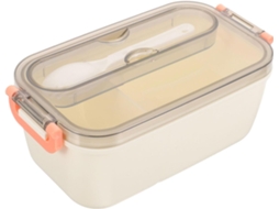 Marmita Bento Box Para Adultos Com Compartimentos De Silicone E Plástico Pp, Capacidade De 1, 2l, Leve E Própria Para