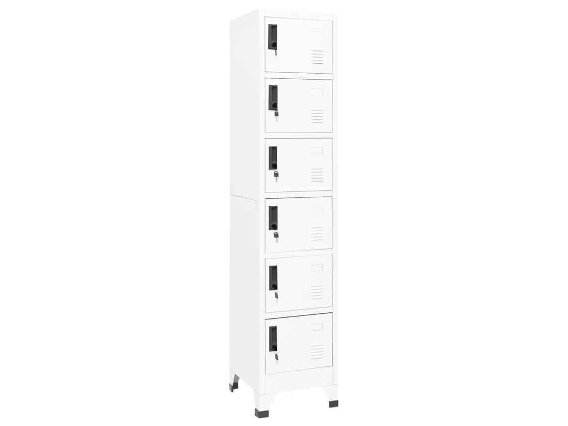 Vidaxl Cacifo 38x40x180 Cm Aço Branco