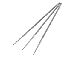Kit 3 Limas de Aço Redondo para Motosserra Afiador de Corrente 5.5mm 26x6x1cm 121g