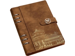 Caderno SFUSHOS, de folhas destacáveis, papel liso, argolas, tamanho diário