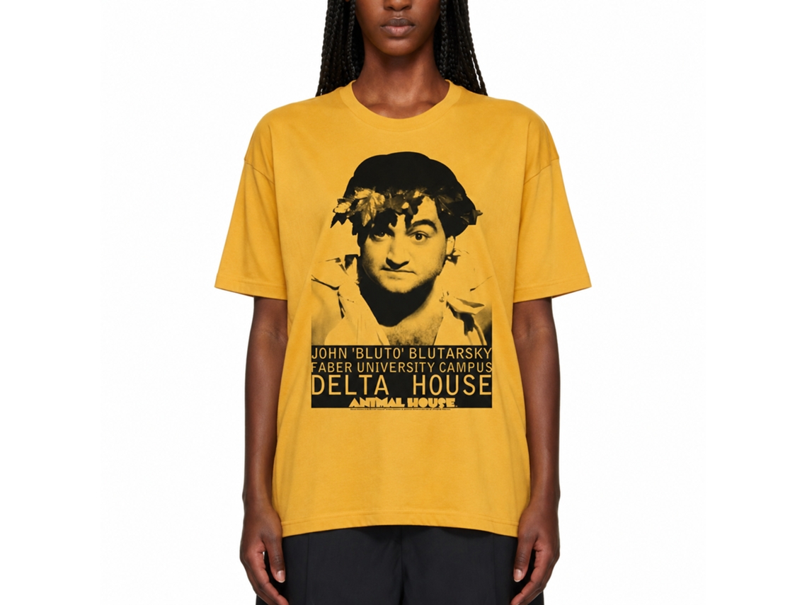 Rockinstone Animal House Movie Face Solid Ginger Adult T-shirt Size:m