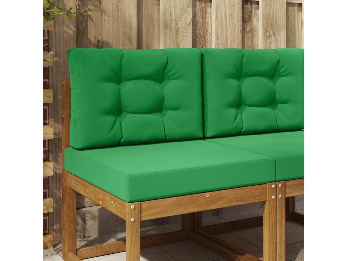 Vidaxl Almofada Para Sofá Externo 2 Pcs Verde Poliéster