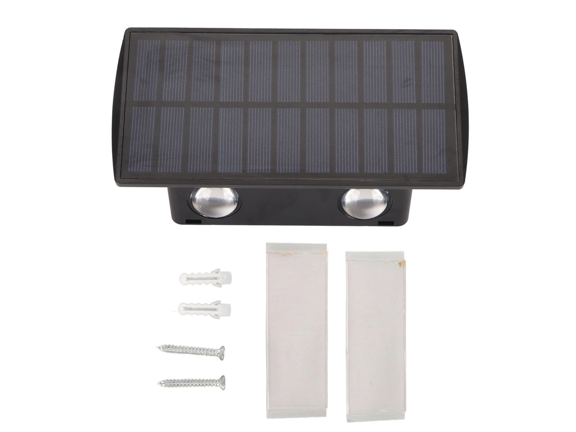 Luminária Solar Externa Ip67 À Prova D'água com 4 Leds para Cerca CHABERLU