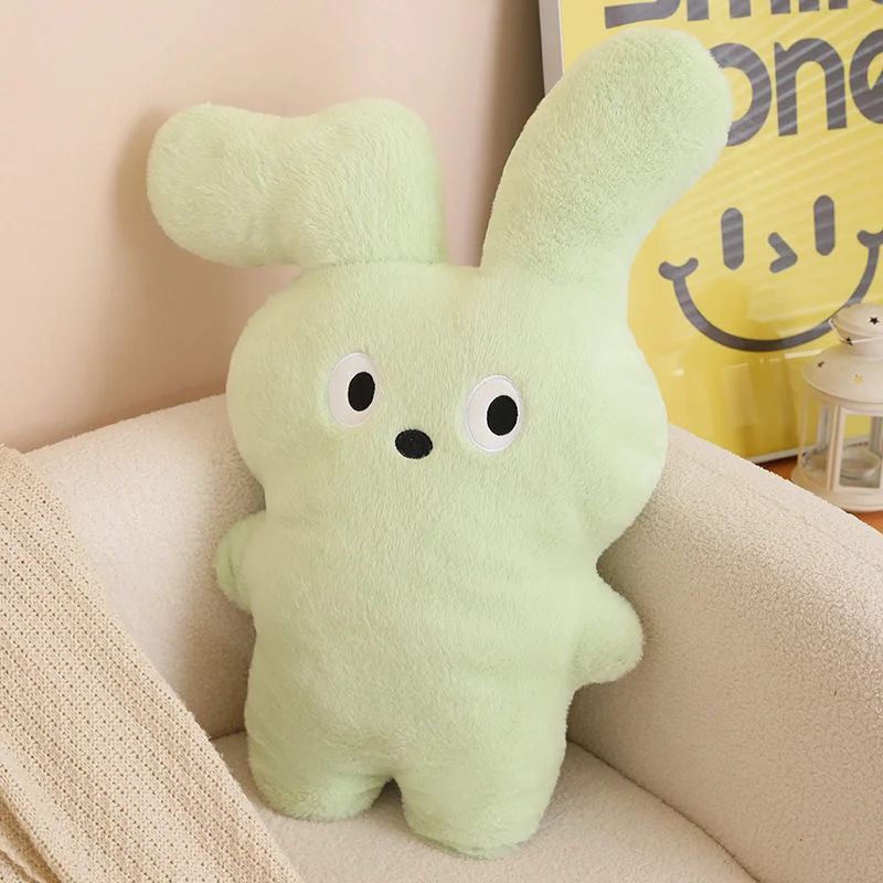 Almofada Decorativa para Sofá em Formato de Coelho Orelhudo Almofada de Desenho Animado para Adultos MDUG (verde, 70 Cm)