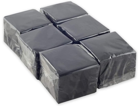 Guardanapos de Papel HOSTELNOVO Preto (600 unidades - 10 x 10 cm)