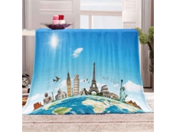 Manta de Microfibra Fansu Flanela Macia e Fofa 3d para Cama Sofá Ou Se Manter Aquecido no Inverno 150x130cm, M