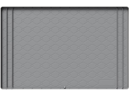 Tapete de silicone para colocar embalagens Pia, 86 x 56 cm, à prova d'água, para armários de cozinha e banheiro, cinza.