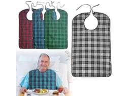 Babadores Para Adultos, Pacote De 4 Babadores Para Adultos Com Botão De Pressão E Gravata, Babador Impermeável Para Adultos, Babador Reutilizável