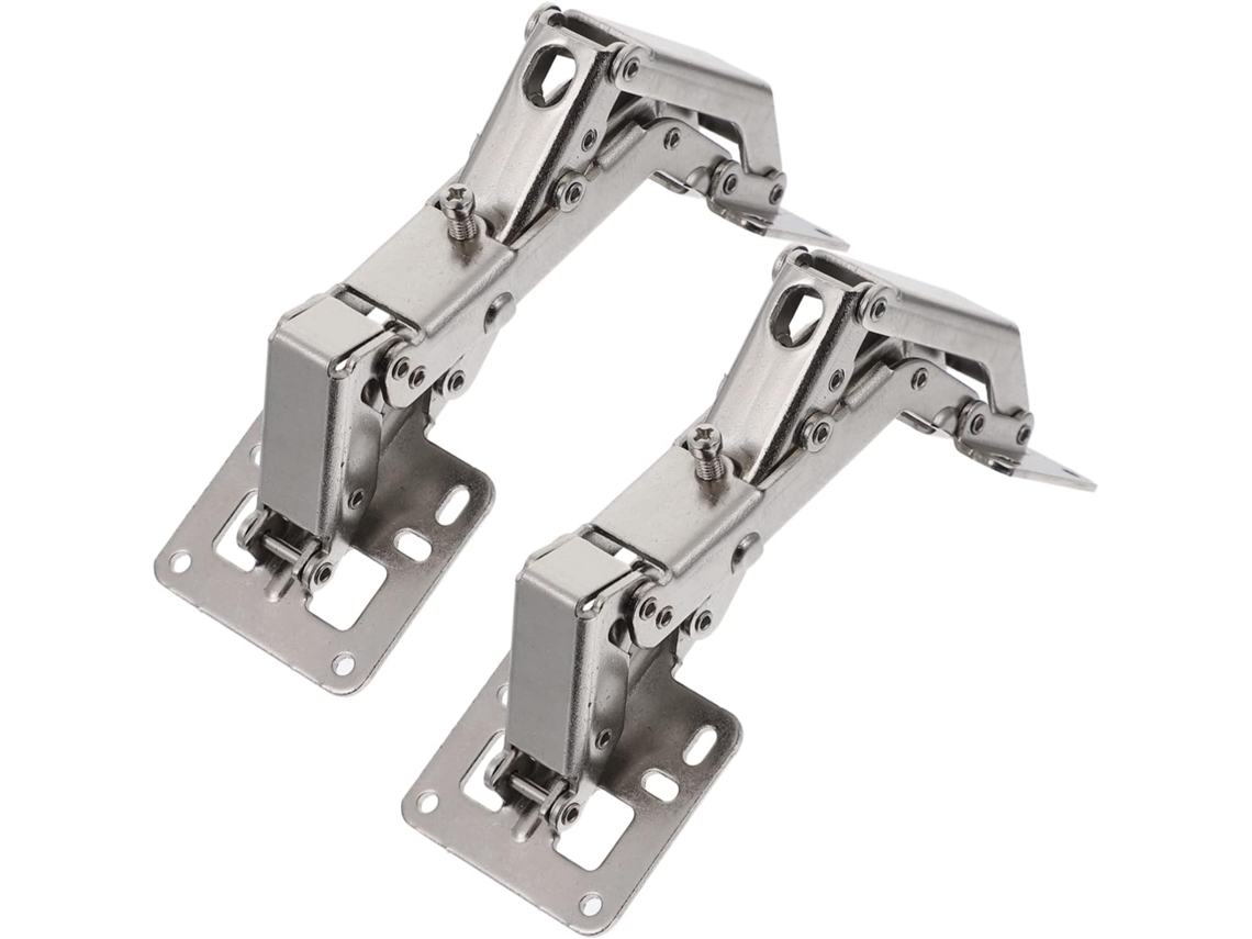 2 Dobradiças Hidráulicas Reforçadas Para Portas De Armário, Com