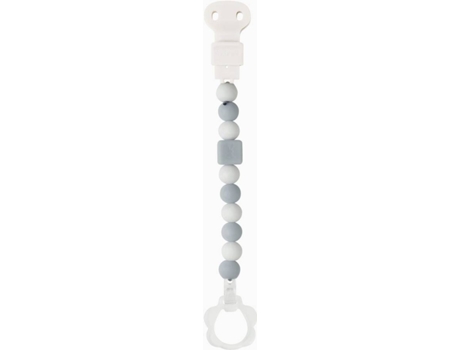 Porta - Chupeta  Silicone  (24cm - Cinza)