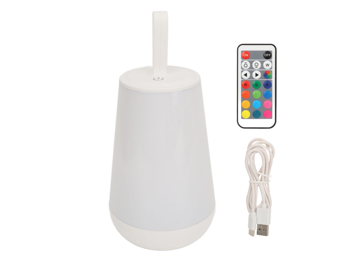 Luminária de Mesa de Cabeceira Led Portátil com Controle Remoto CHABERLU