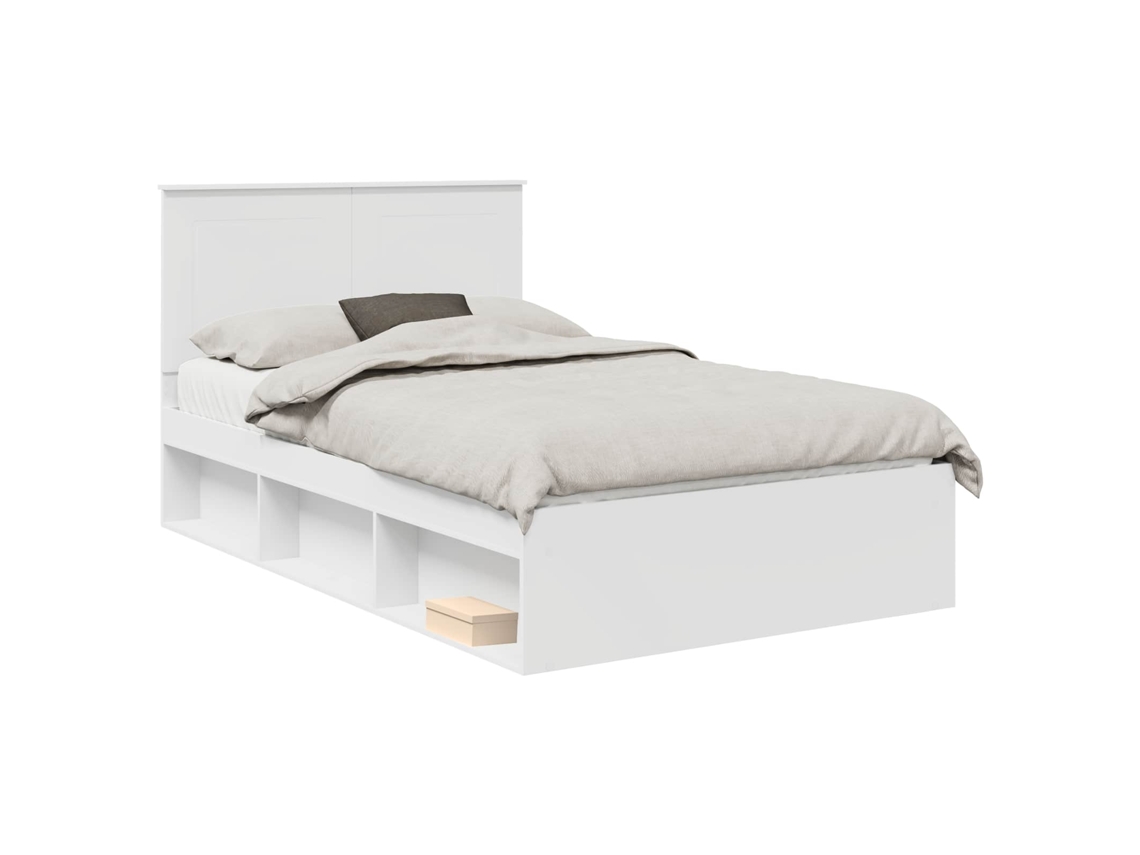 Estrutura da Cama com Cabeceira Branco 120 X 200 Cm MAISON EXCLUSIVE