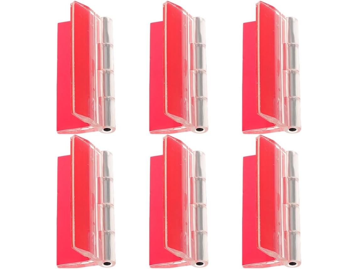 Dobradiças Pequenas De Acrílico, Conjunto De 6 Peças, Autoadesivas, Para Decoração De Casa E Portas Armários