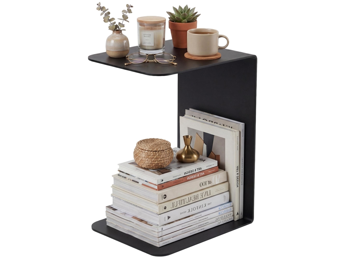 Mesa Lateral Selby Preto 60 Cm