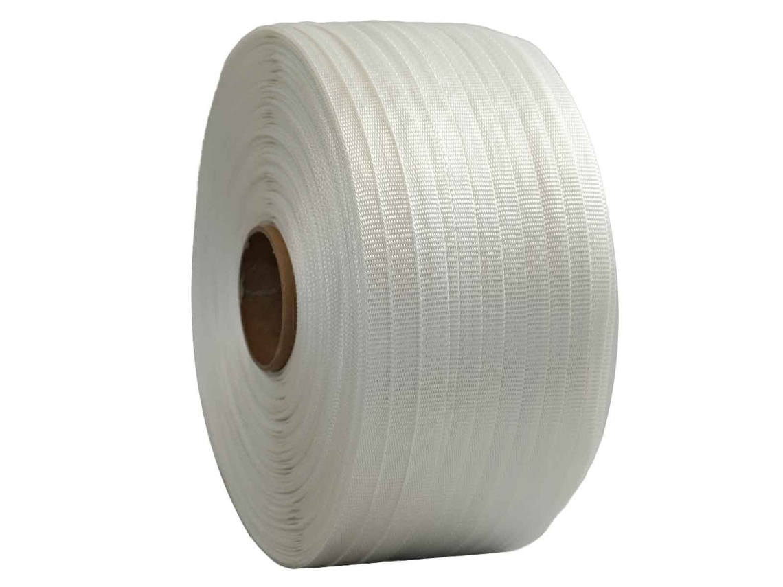 Fita de Cintar Têxtil Trançada 16 Mm X 850 M Qualidade Pro TECPLAST Ft Alta Resistência 450Kg Cinta Têxtil Pet
