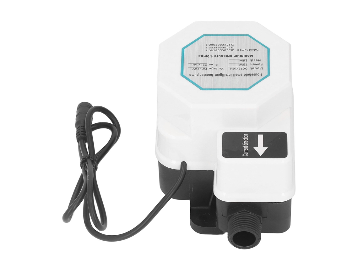 Bomba De Impulso De Pressão De Água 24v Abs Mini Silenciosa Automática G1/2 Dc 75w Para Ducha Hogar Jardín Us Plug