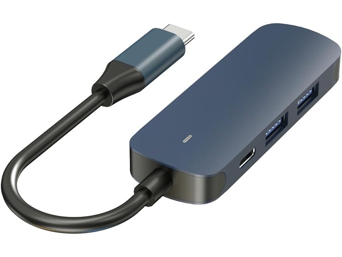 Hub Usb-c 4 Em 1 Com Estação De Acoplamento Multifuncional, Hdmi 4k,
