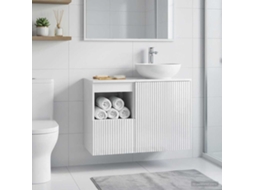 Vidaxl Armário De Banheiro Branco Brilhante 30 X 44,5 X 50 Cm