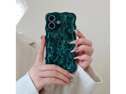 Capa Para Iphone 17 Xym Wave Meteorite Electroplating Green Water Wave