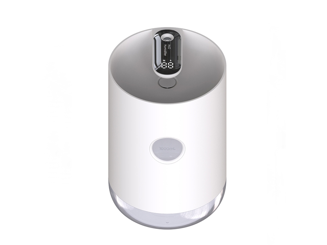 Humidificador De Ar Doméstico 1L 3000 Mah Portátil Sem Fio USB Difusor Mostrar Aromaterapia