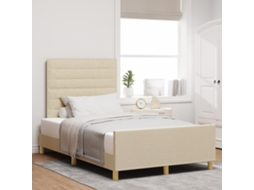 Cama Creme 120x200 Cm Tecido