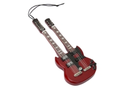 Modelo de Guitarra Elétrica Miniatura em Madeira