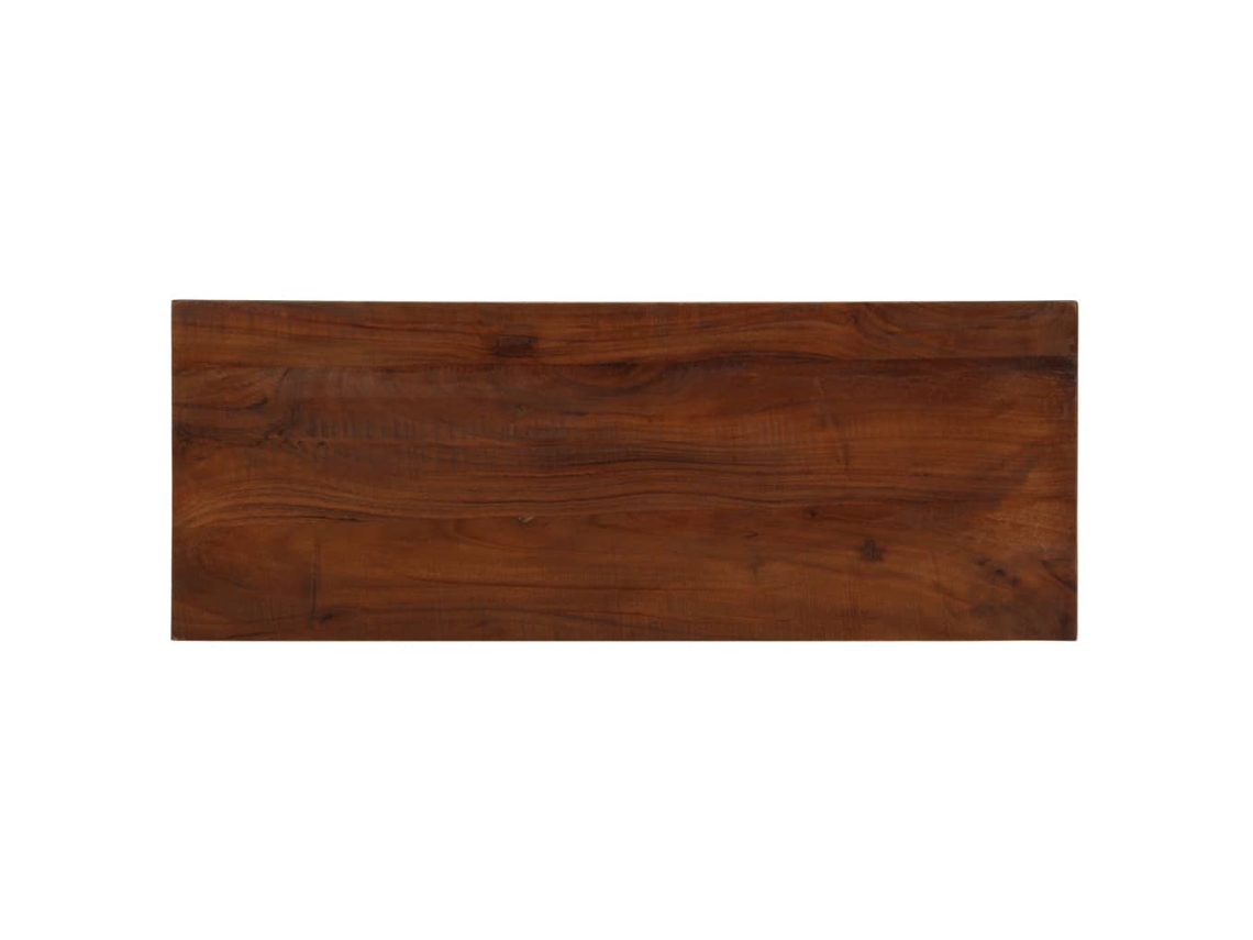 Vidaxl Tampo De Mesa Retangular 90x20x3,8 Cm Madeira Recuperada Maciça