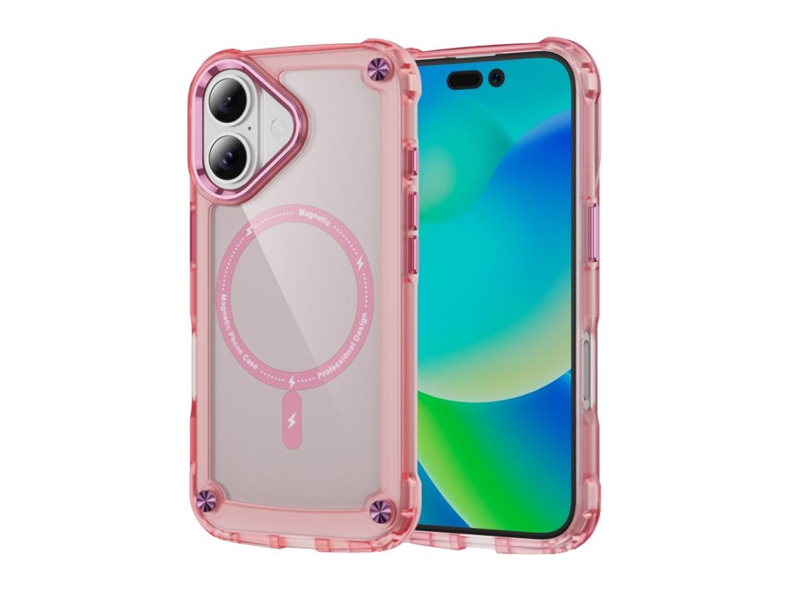 Capa Para Iphone 17 - Tpu Pc Com Design Magnético Magsafe
