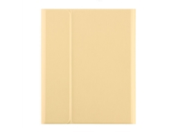 Capa Com Teclado Bluetooth Em Couro Compatível Com Ipad 2024 Pro 13, Cor Amarelo
