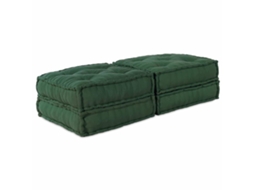 Vidaxl Unidade De Sofá Modular 2 Unid. Tecido Verde 140 X 70 X 36 Cm