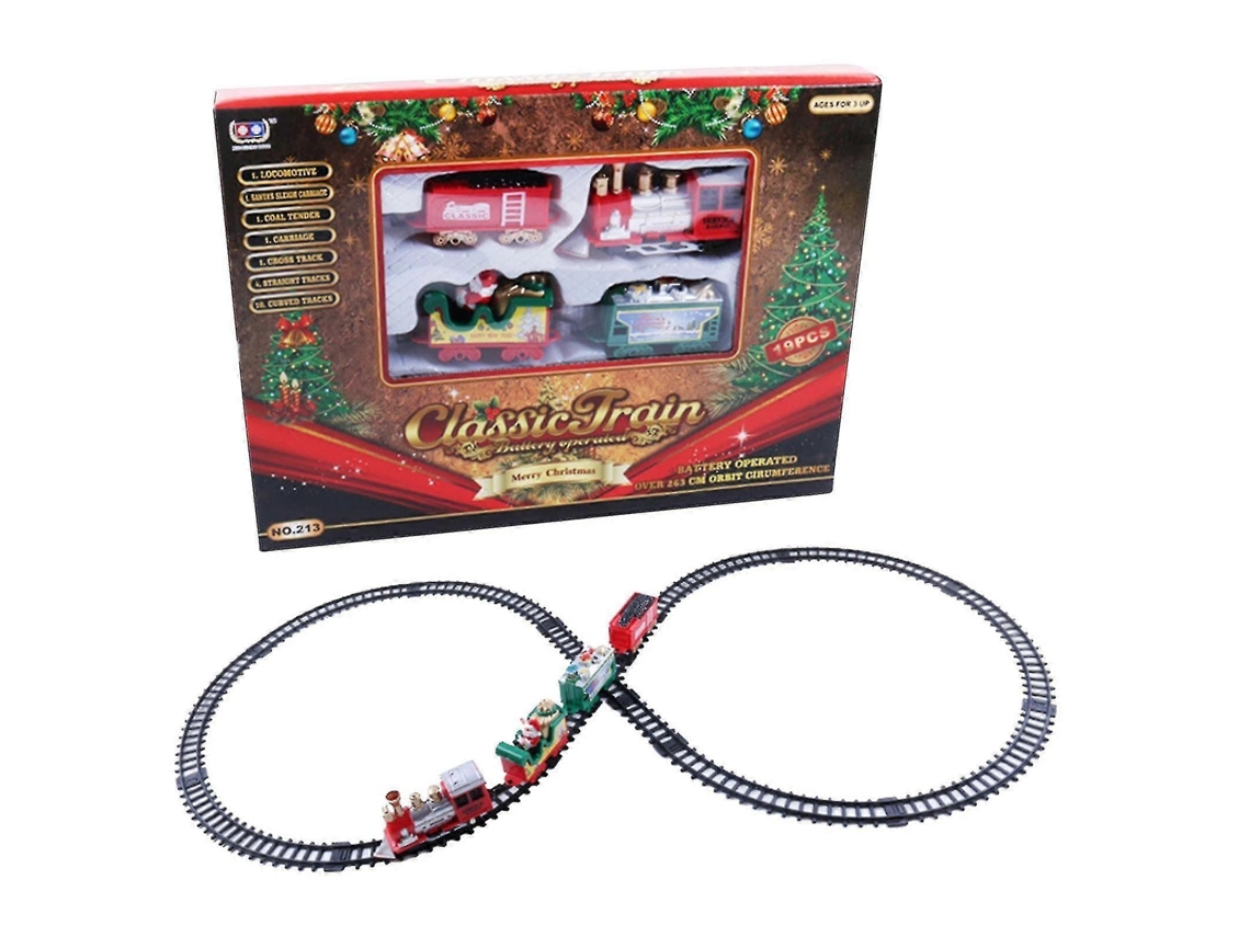 Comboio De Natal Com Carris E Luzes