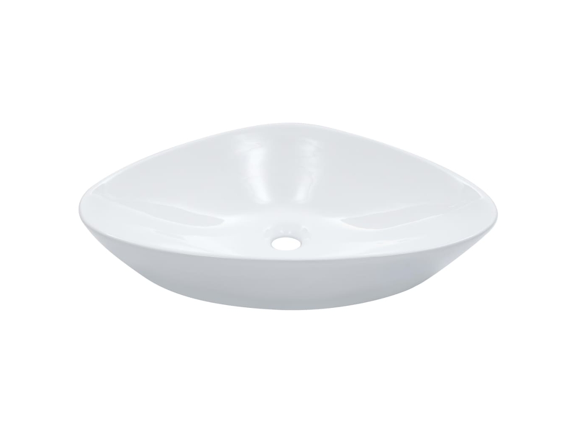 Vidaxl Lavatório 58,5x39x14 Cm Cerâmica Branco