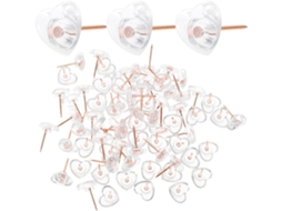 Conjunto De 100 Tachinhas Metálicas Em Formato Coração, Decorativas E Substituíveis, Com Design Delicado, Ideais Para