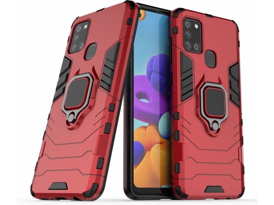 Capa Samsung Galaxy A21s HFS-HOUSE Kickstand Vermelho