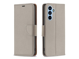 Capa De Couro Sintético Com Textura De Lichia Para Samsung Galaxy A54 5g