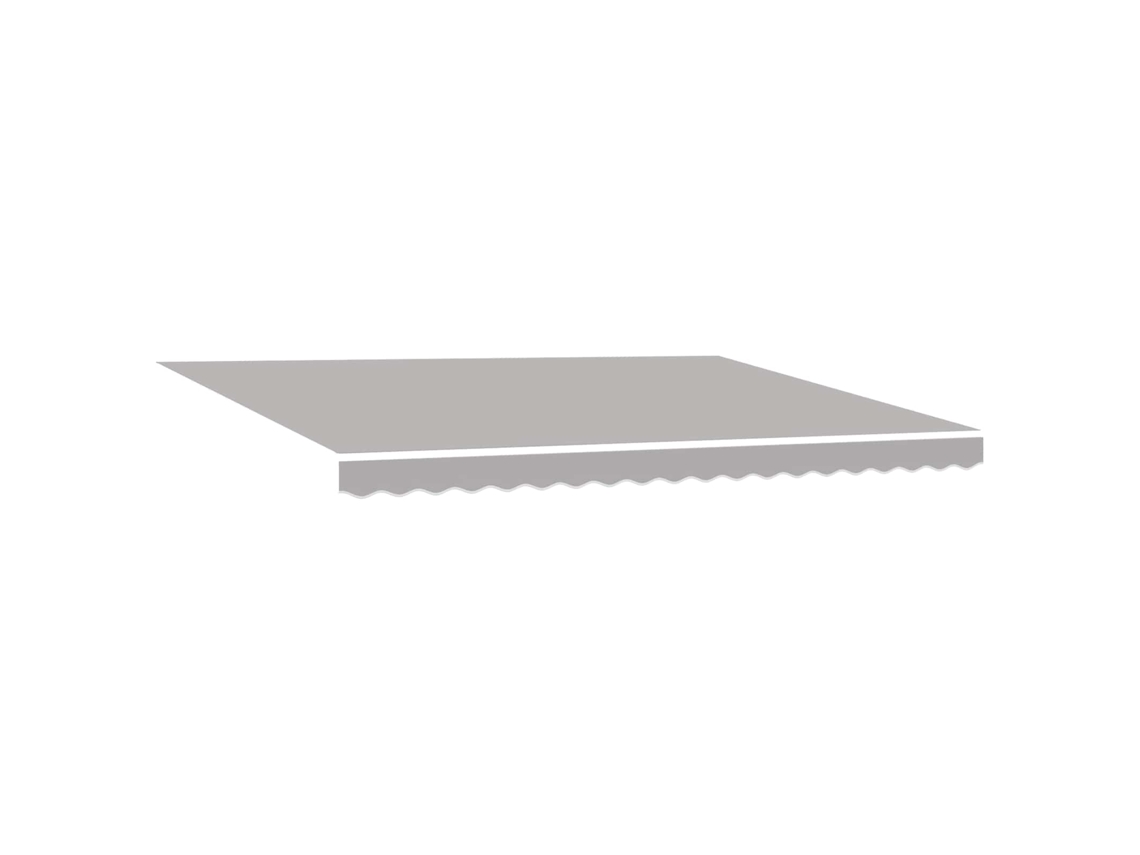 Toldo Retrátil Manual Cinzento claro 450x350 Cm Tecido MAISON EXCLUSIVE